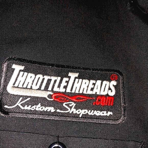 Throttle Threads Kustom Shopwear Women's Button Down Size M*  EUC - Picture 2 of 5